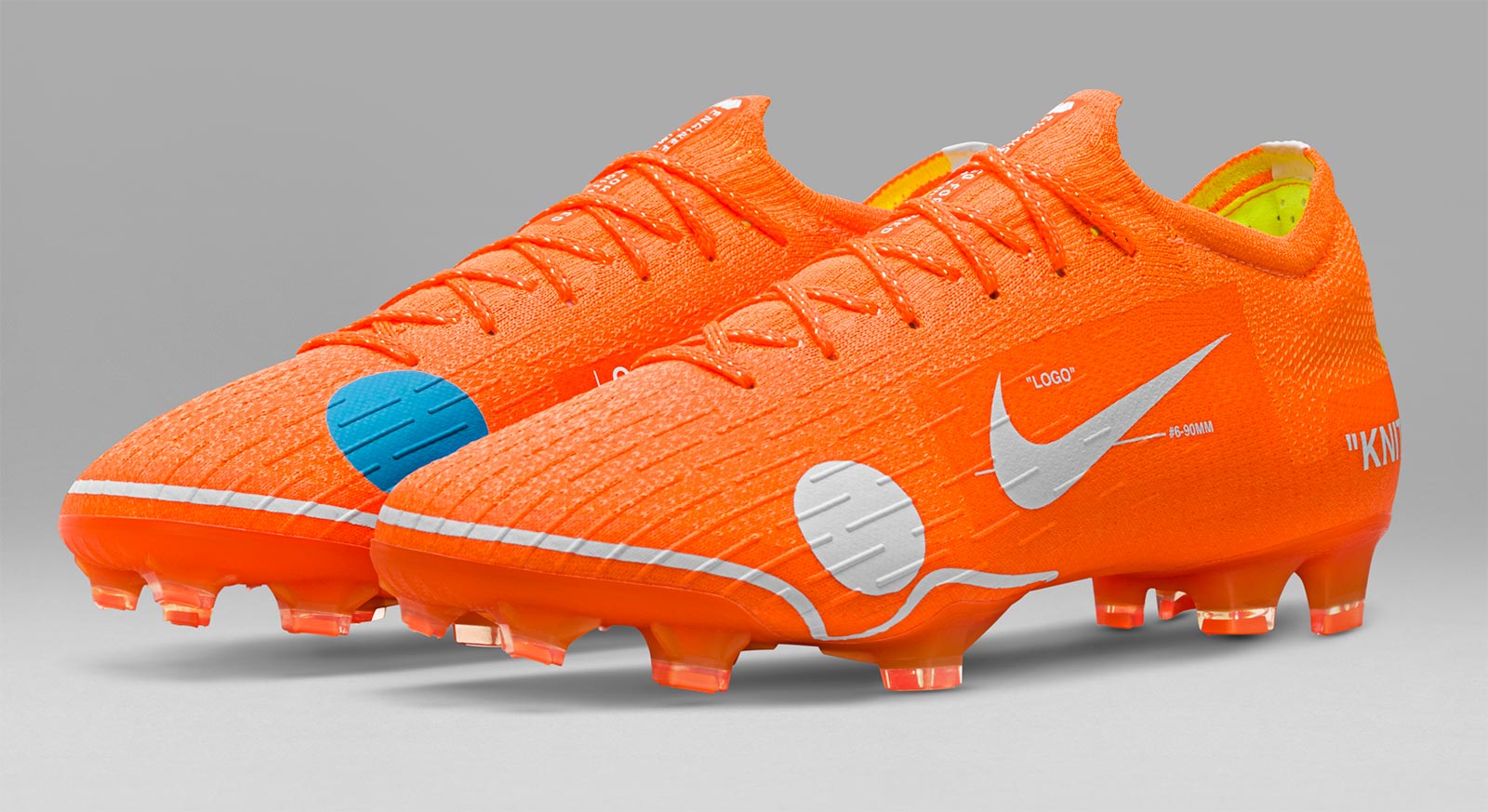 Off white football boots best sale